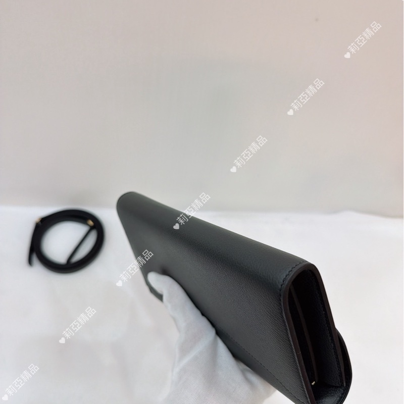 莉亞精品♡ Hermes 康康Togo 海洋藍 w刻 二手美包-8