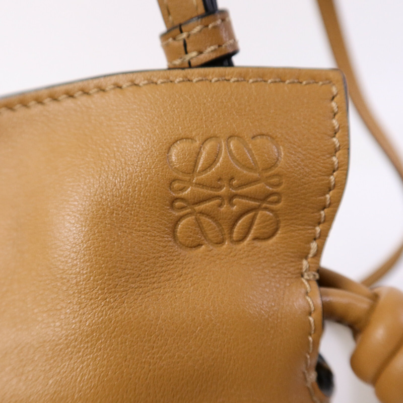 LOEWE 牛皮皮革Mini Flamenco肩背袋-12