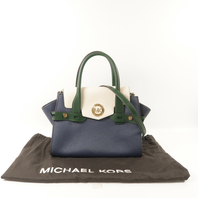 Michael Kors 塗層帆布Carmen手挽肩背兩用袋-9