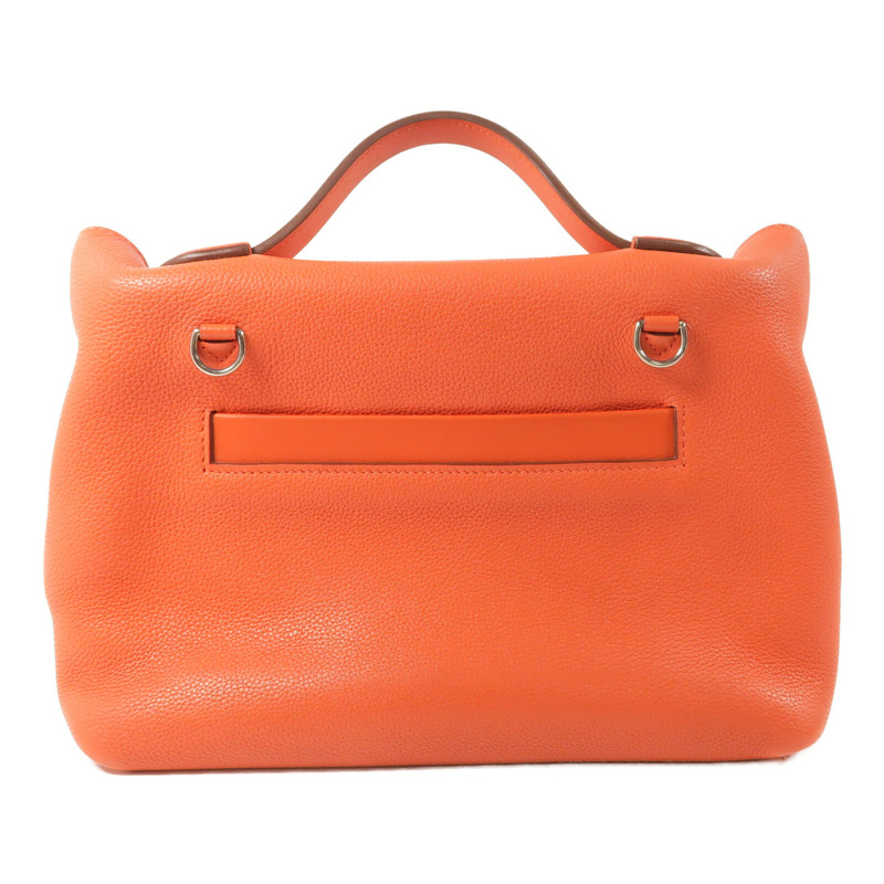 HERMES Clemence皮革24/24 29cm手挽肩背兩用袋Capucine-2