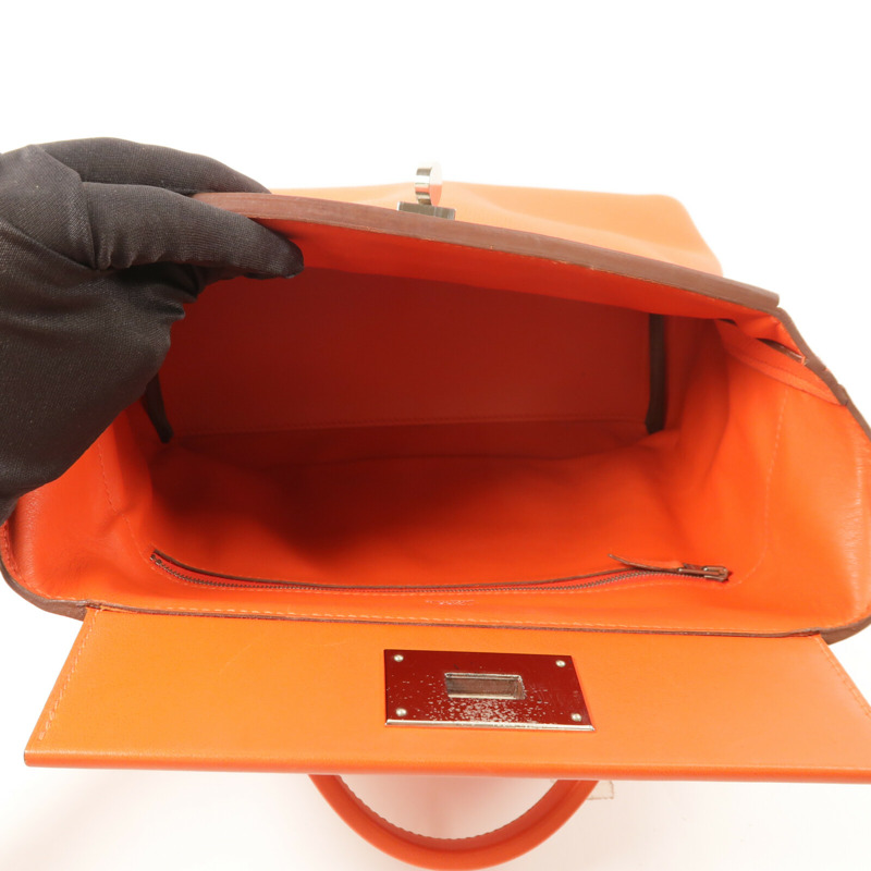 HERMES Clemence皮革24/24 29cm手挽肩背兩用袋Capucine-4