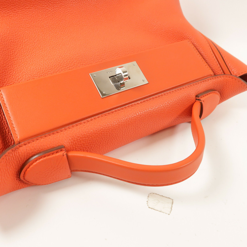 HERMES Clemence皮革24/24 29cm手挽肩背兩用袋Capucine-8