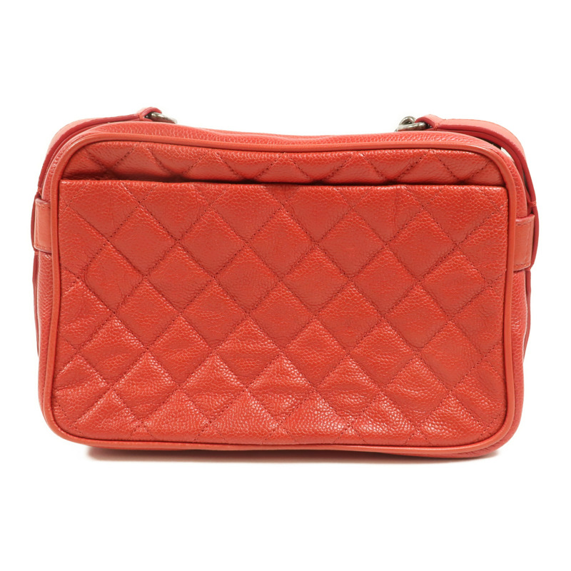 CHANEL 牛皮皮革Chain Shoulder鏈帶肩背袋-1