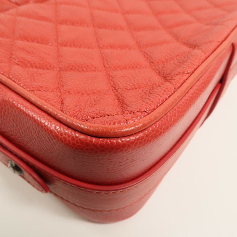 CHANEL 牛皮皮革Chain Shoulder鏈帶肩背袋-15