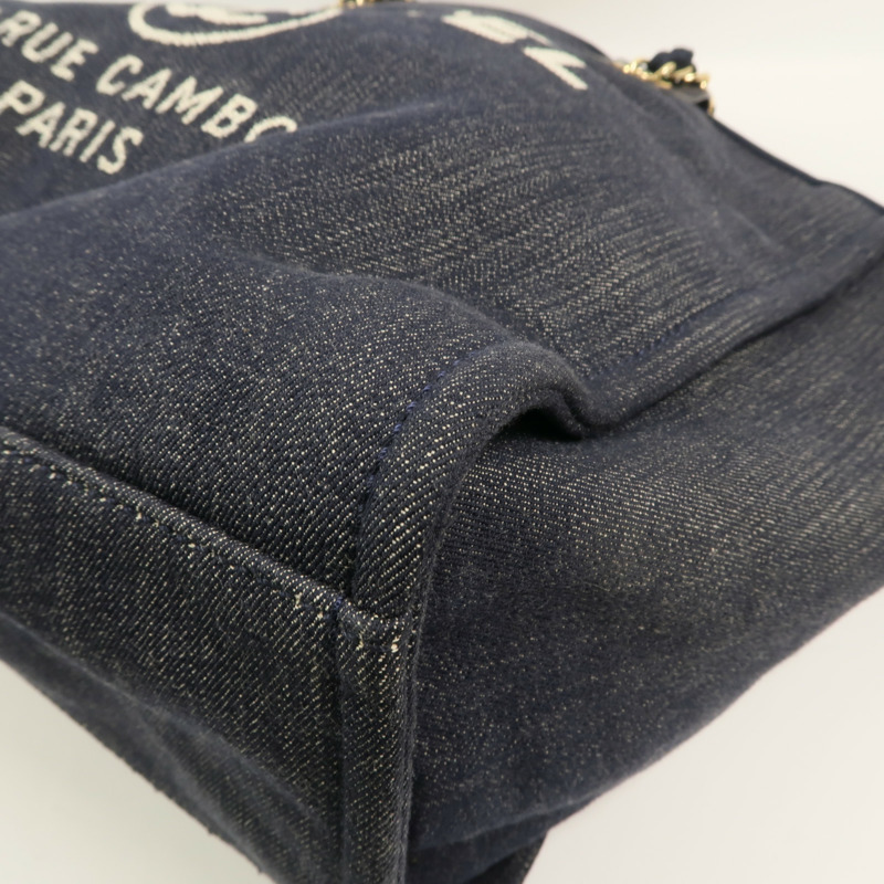 CHANEL 帆布Deauville Tote Bag手挽肩背兩用袋-9