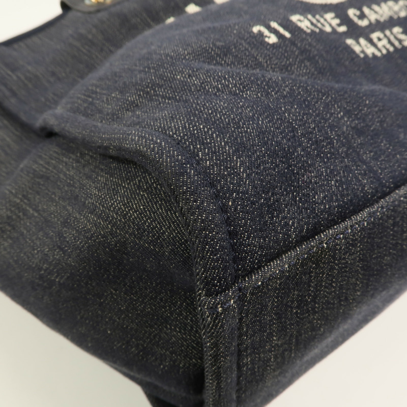 CHANEL 帆布Deauville Tote Bag手挽肩背兩用袋-10