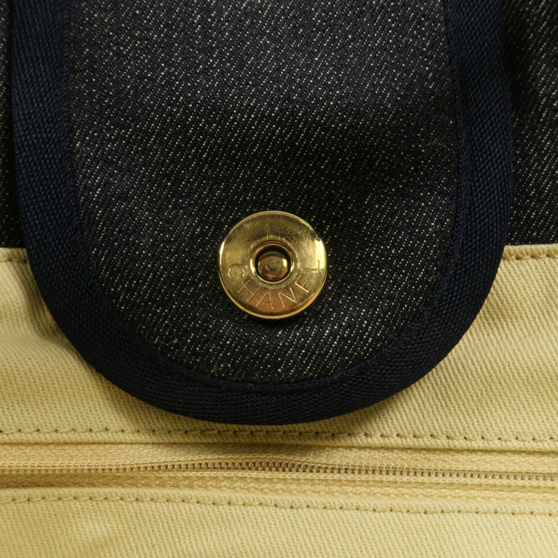 CHANEL 帆布Deauville Tote Bag手挽肩背兩用袋-14