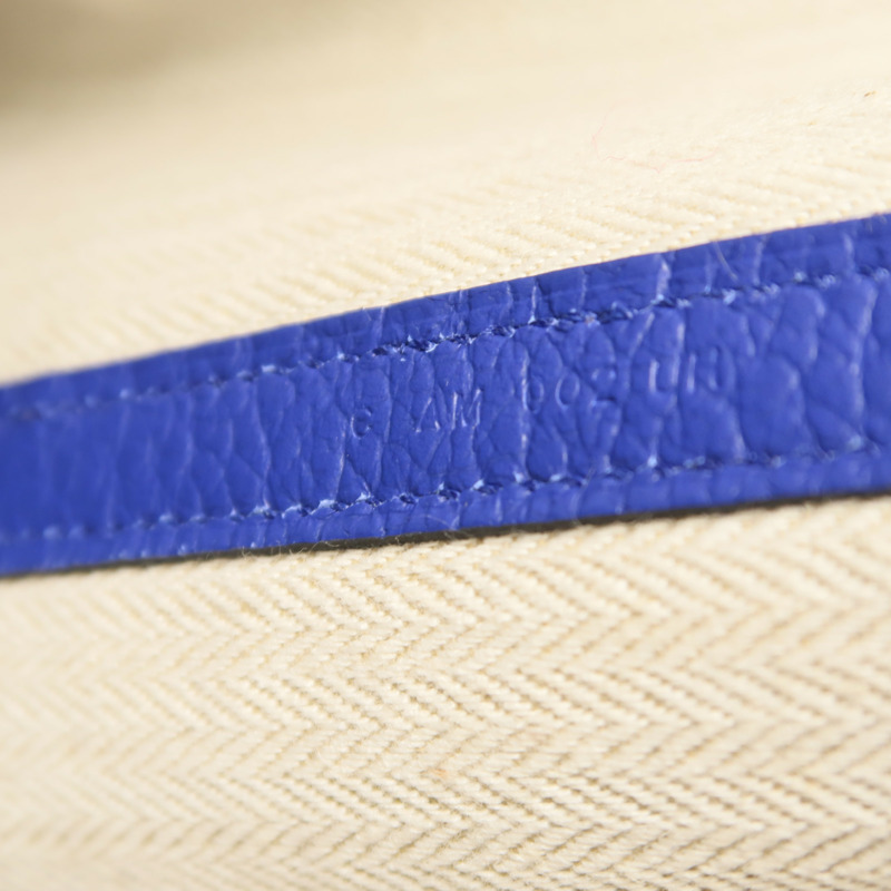 HERMES Negonda皮革Garden Party PM手挽袋Blue Electric-6