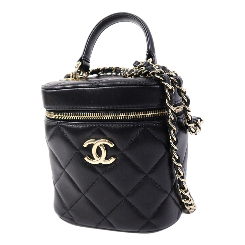 CHANEL 羊皮皮革Trendy CC Vanity Case手挽肩背兩用袋-2