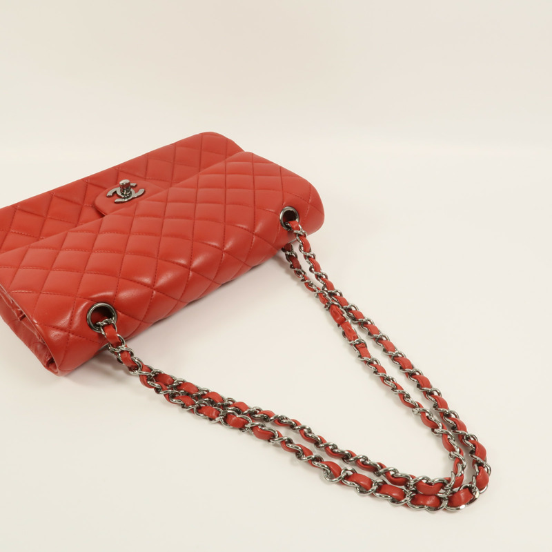 CHANEL 羊皮皮革Classic 25鏈帶肩背袋-8