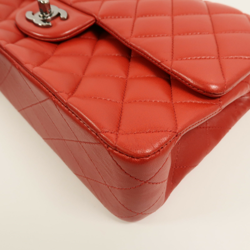 CHANEL 羊皮皮革Classic 25鏈帶肩背袋-12