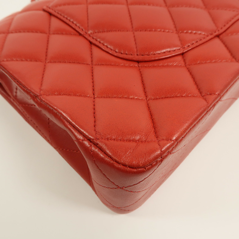 CHANEL 羊皮皮革Classic 25鏈帶肩背袋-15