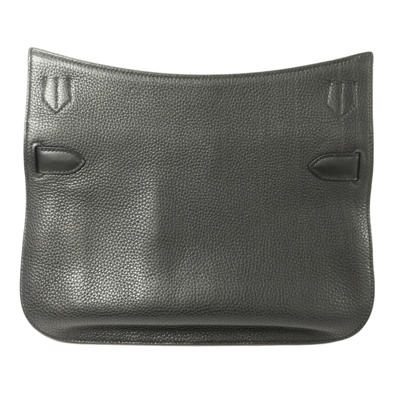 HERMES Togo皮革/Swift皮革Jypsiere 31肩背袋Noir-1