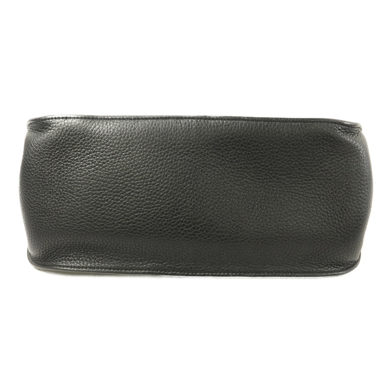 HERMES Togo皮革/Swift皮革Jypsiere 31肩背袋Noir-3