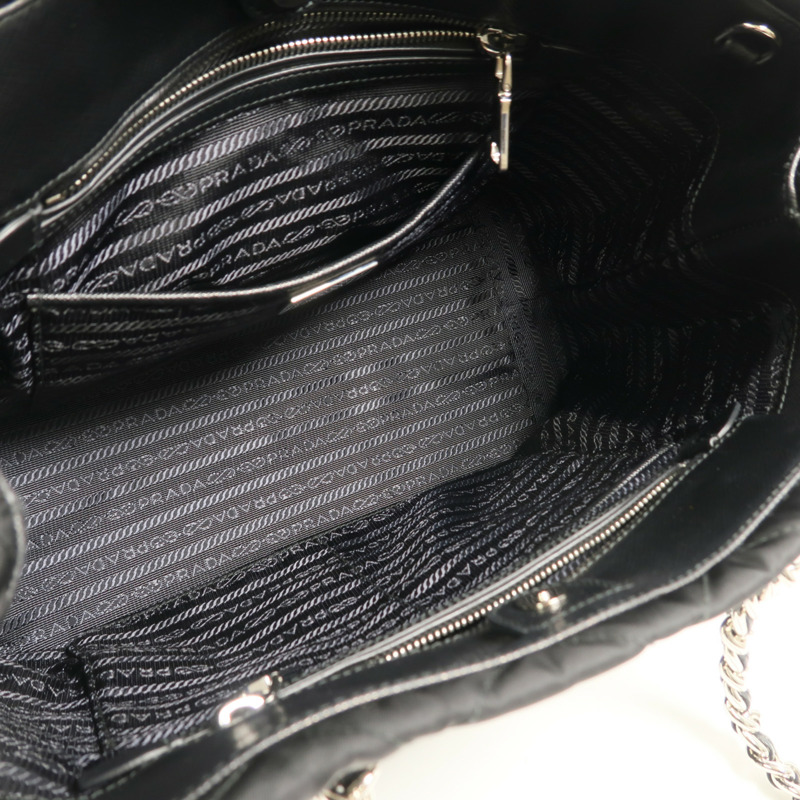 PRADA 尼龍Quilted 2 way Sholuder手挽肩背兩用袋-4