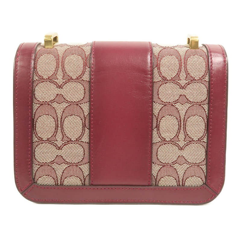 COACH 牛皮皮革/帆布Alie Shoulder Bag 18肩背袋-1