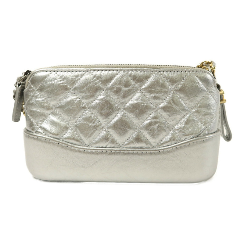 CHANEL 牛皮皮革Gabrielle Wallet On Chain鏈帶肩背袋-1