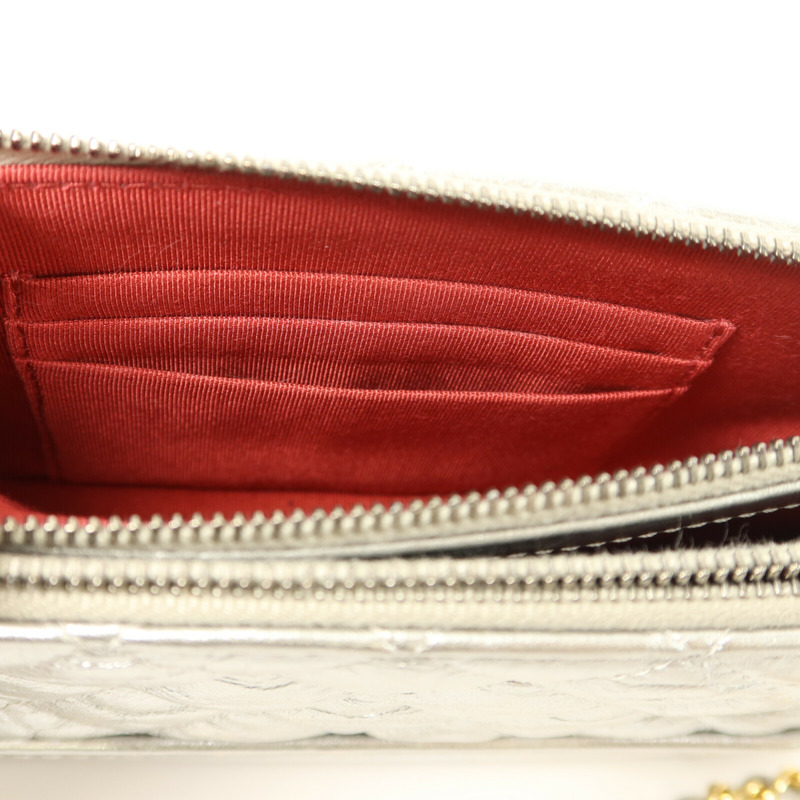 CHANEL 牛皮皮革Gabrielle Wallet On Chain鏈帶肩背袋-4