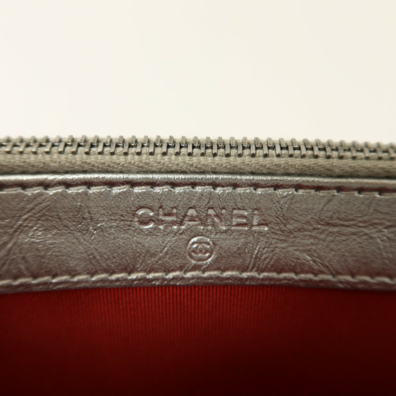 CHANEL 牛皮皮革Gabrielle Wallet On Chain鏈帶肩背袋-5