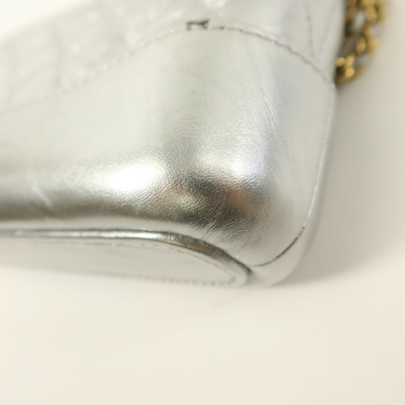 CHANEL 牛皮皮革Gabrielle Wallet On Chain鏈帶肩背袋-13