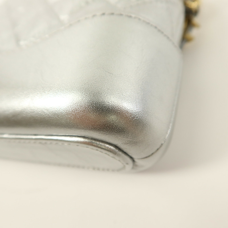 CHANEL 牛皮皮革Gabrielle Wallet On Chain鏈帶肩背袋-14