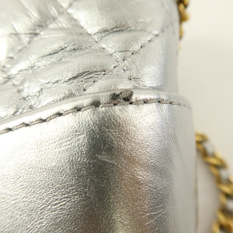 CHANEL 牛皮皮革Gabrielle Wallet On Chain鏈帶肩背袋-15