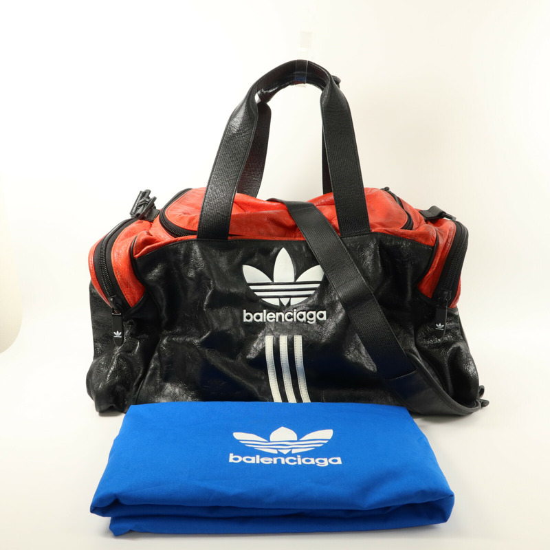 BALENCIAGA 牛皮皮革Vintage Balenciaga X Adidas Weekend Bag手挽肩背兩用袋-10