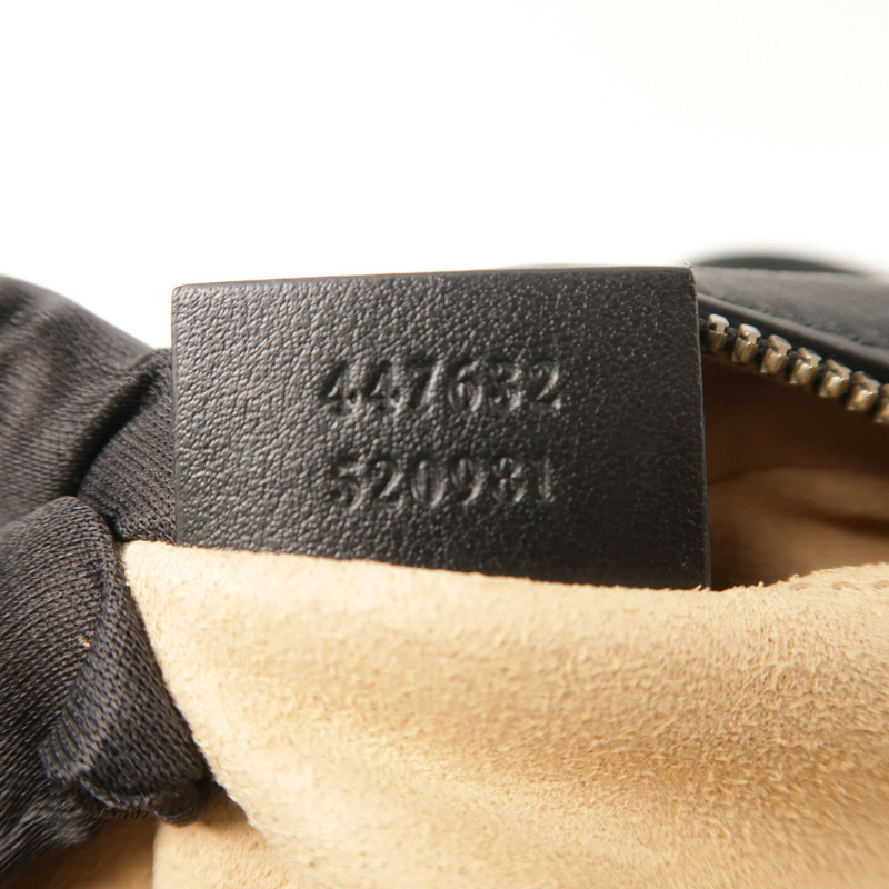 GUCCI 牛皮皮革GG Marmont鏈帶肩背袋-6