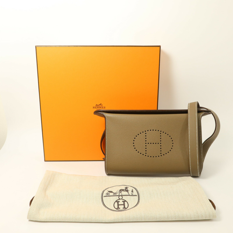 HERMES Epsom皮革Videpoches肩背袋-9