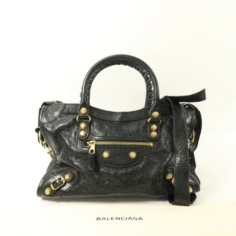 BALENCIAGA 牛皮皮革Le City Mini手挽肩背兩用袋-9