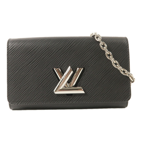 LOUIS VUITTON Epi Portefuille Twist Chain Wallet鏈帶肩背袋