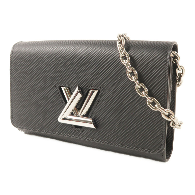 LOUIS VUITTON Epi Portefuille Twist Chain Wallet鏈帶肩背袋-1