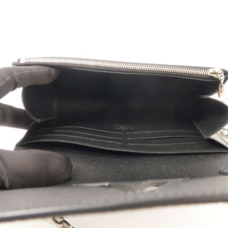 LOUIS VUITTON Epi Portefuille Twist Chain Wallet鏈帶肩背袋-4