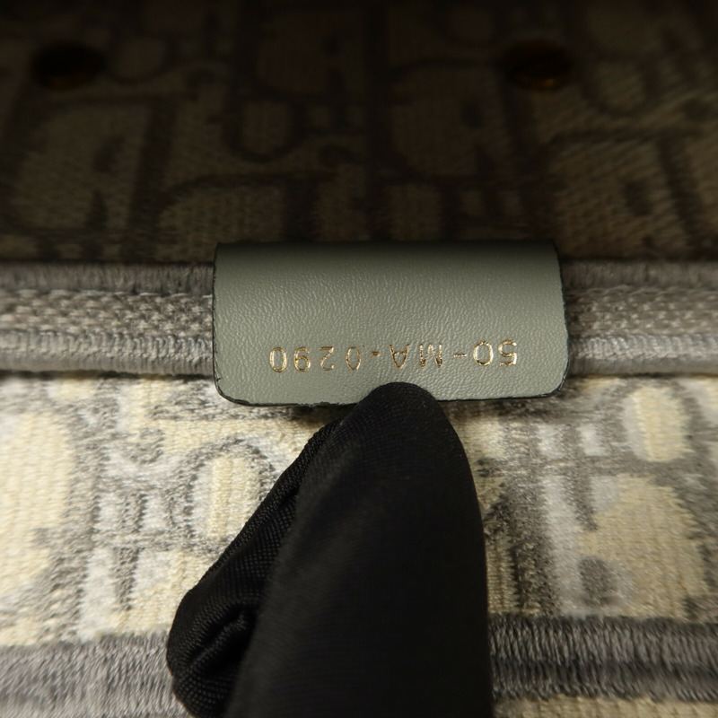 Dior 帆布Oblique Jacquard Saddle銀扣肩背袋-6