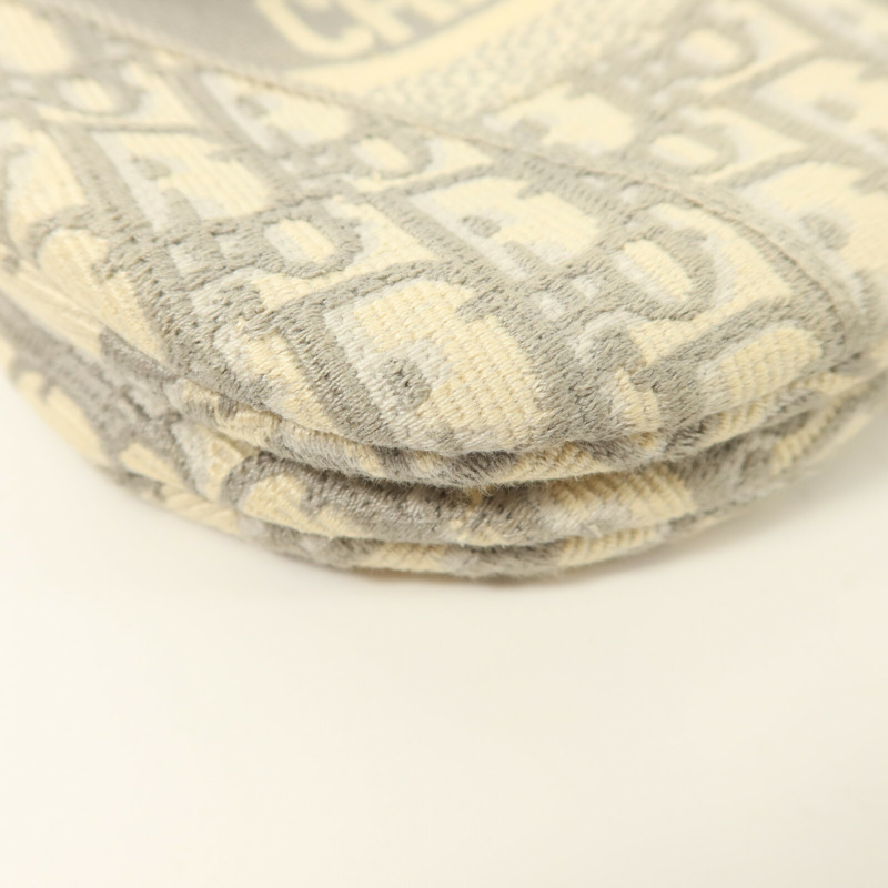 Dior 帆布Oblique Jacquard Saddle銀扣肩背袋-11
