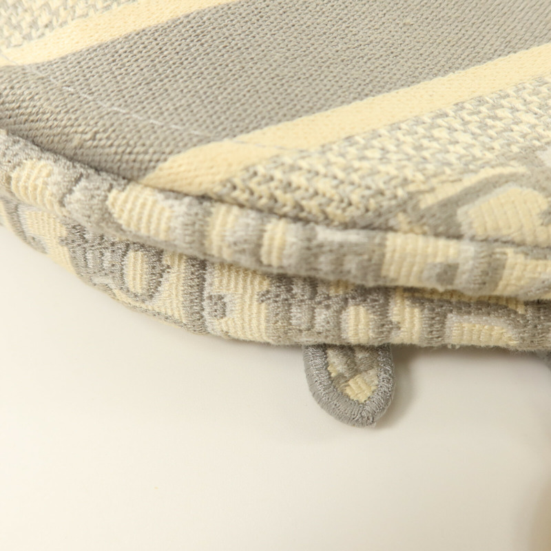 Dior 帆布Oblique Jacquard Saddle銀扣肩背袋-13