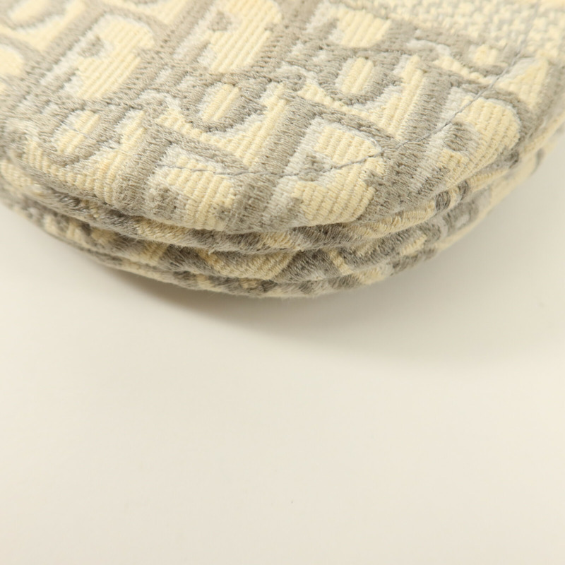 Dior 帆布Oblique Jacquard Saddle銀扣肩背袋-14