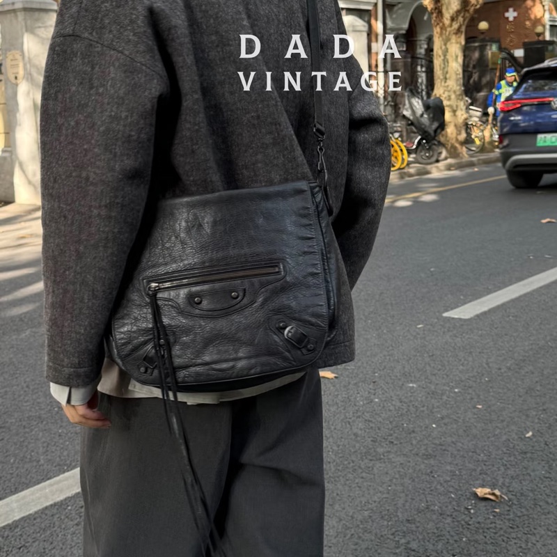 Balenciaga 巴黎世家 NeoFolk 黑色 郵差包 斜背包 肩背包 側背包 手提包-5