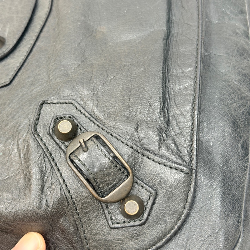 Balenciaga 巴黎世家 NeoFolk 黑色 郵差包 斜背包 肩背包 側背包 手提包-36