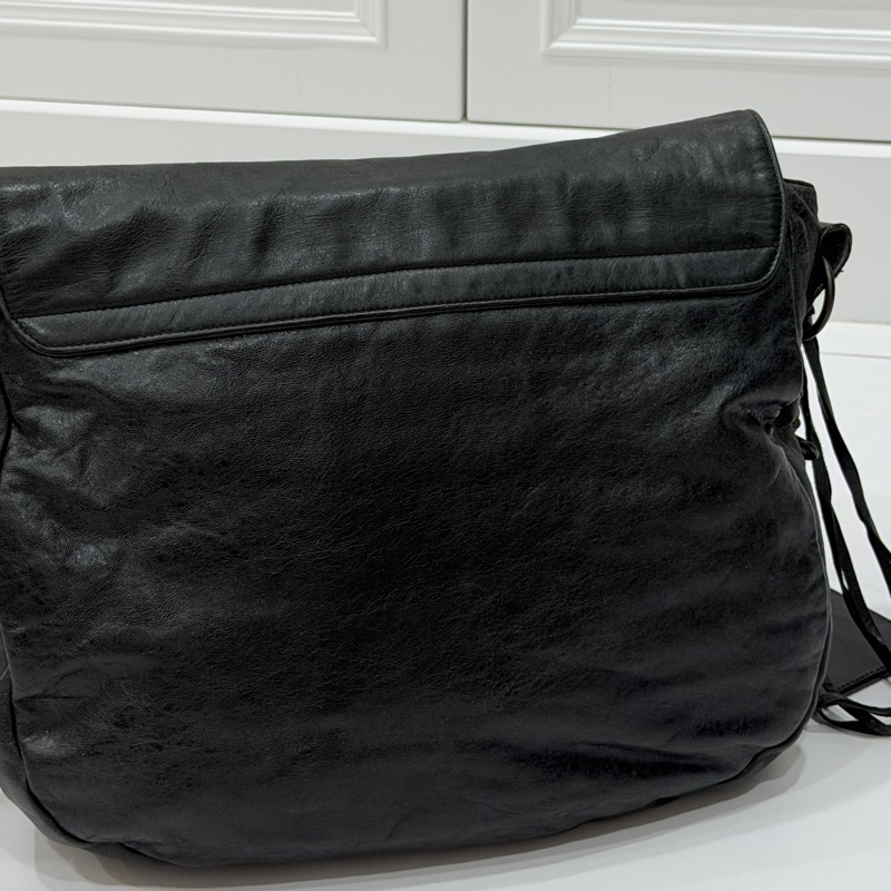 Balenciaga 巴黎世家 NeoFolk 黑色 郵差包 斜背包 肩背包 側背包 手提包-39