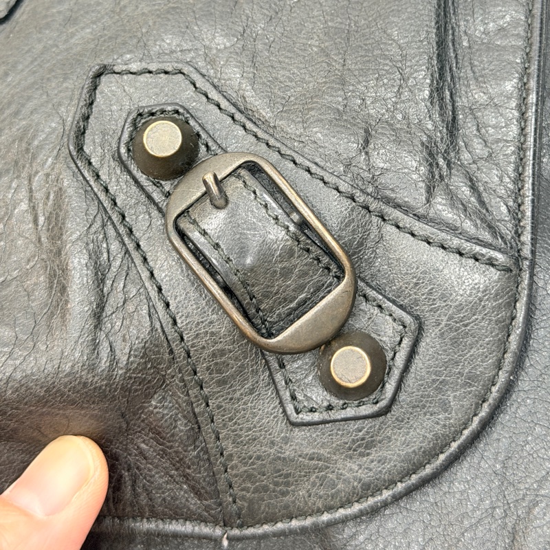 Balenciaga 巴黎世家 NeoFolk 黑色 郵差包 斜背包 肩背包 側背包 手提包-45