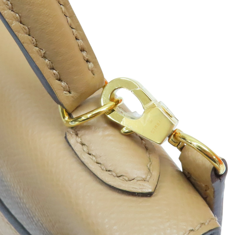 奶茶色 Epsom牛皮 Mini Kelly II 凱莉包 两用包 Z刻 金釦【HERMES 愛馬仕】-13