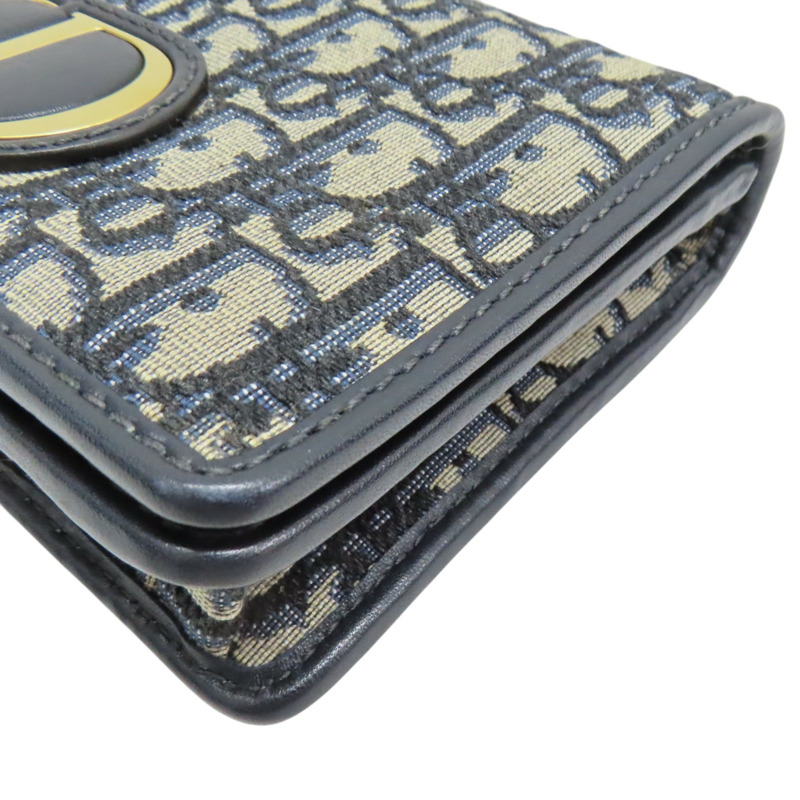 藍色 Oblique 提花帆布 牛皮 30 Montaigne 肩背包【Dior 迪奧 】 S2086UTZQ_M928-10