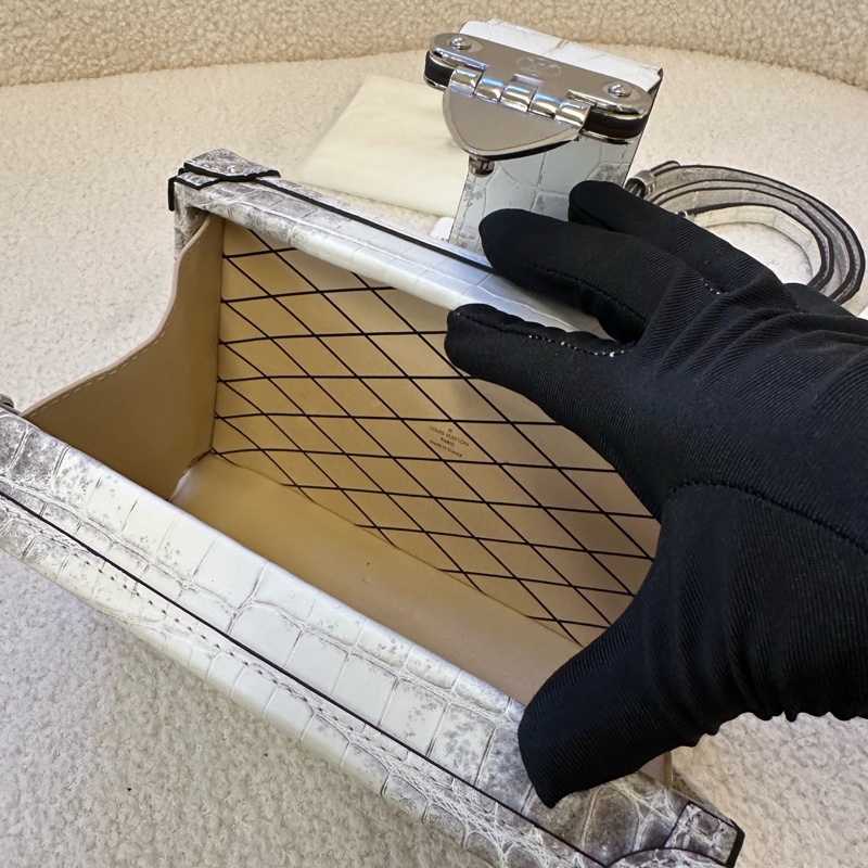 閒置晶片款｜Louis Vuitton Petite Malle 喜馬拉雅撒哈拉鱷魚皮 大盒子 Himalaya Sahara Crocodile Leather-1