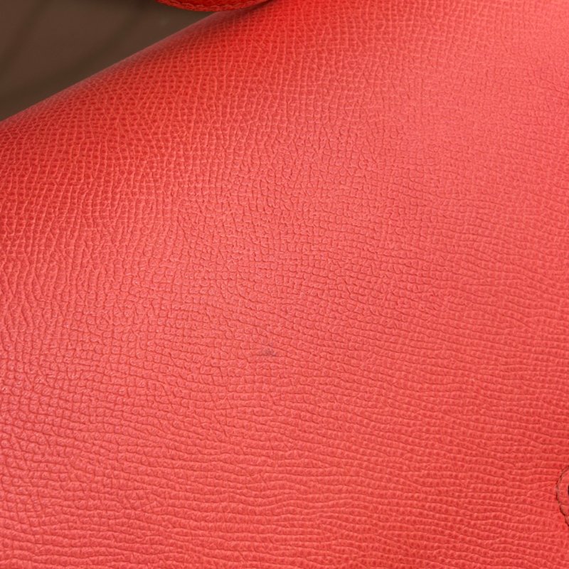 ::HERMES:: 愛馬仕 桃粉色銀邊琺瑯釦康康24 Constance 24-20