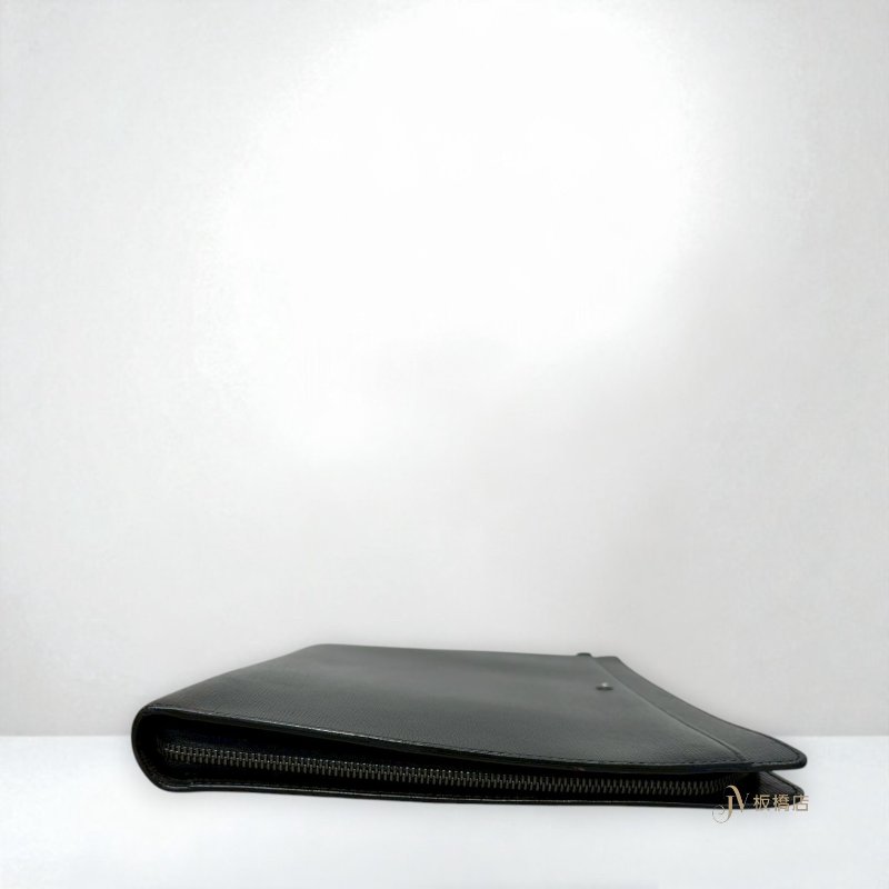 JS1331-MONTBLANC 萬寶龍黑色牛皮手拿包-1