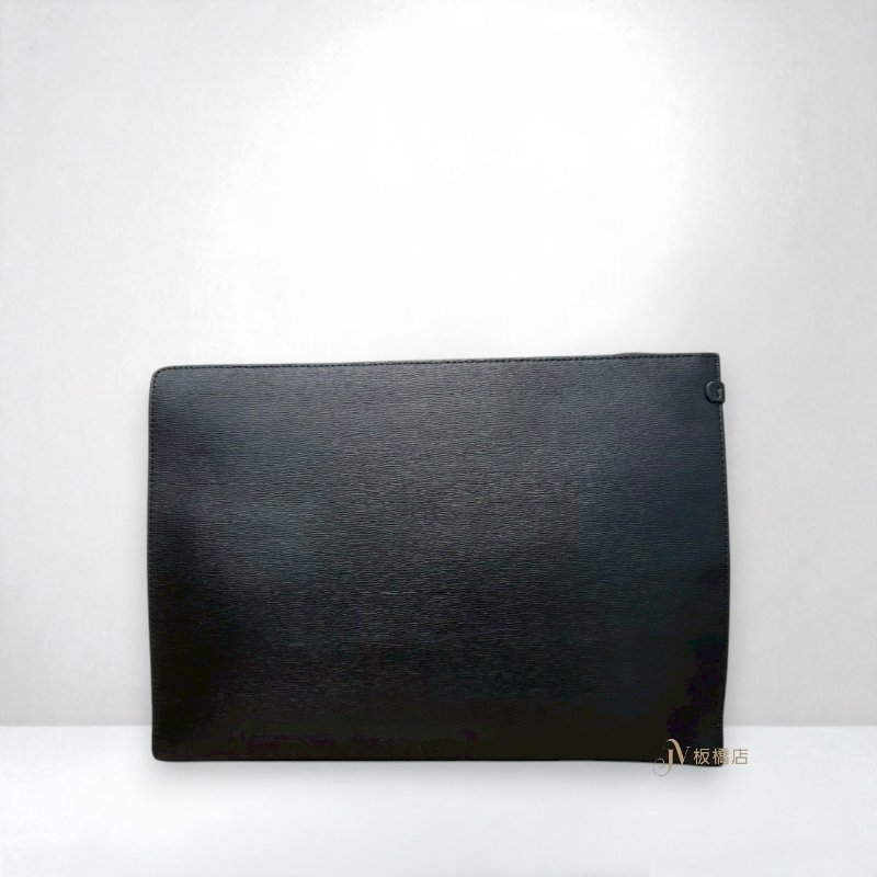 JS1331-MONTBLANC 萬寶龍黑色牛皮手拿包-3