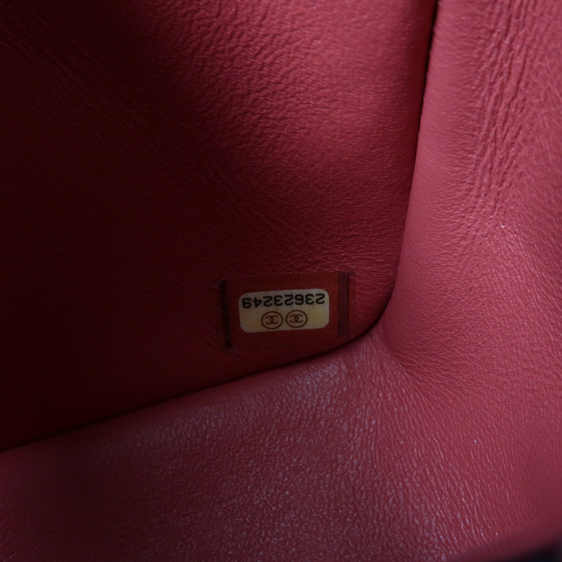 CHANEL 牛皮皮革Mini Classic 20金扣鏈帶肩背袋-13