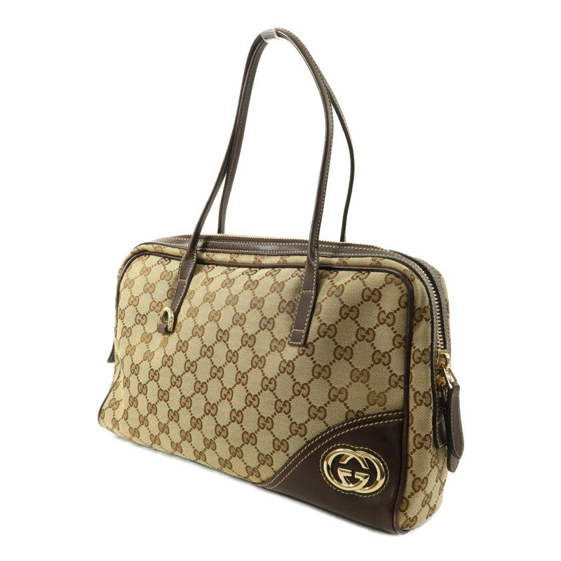 GUCCI 帆布Boston GG手挽袋-2