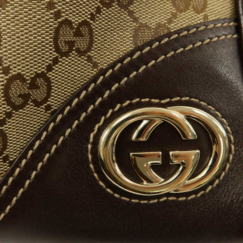 GUCCI 帆布Boston GG手挽袋-5